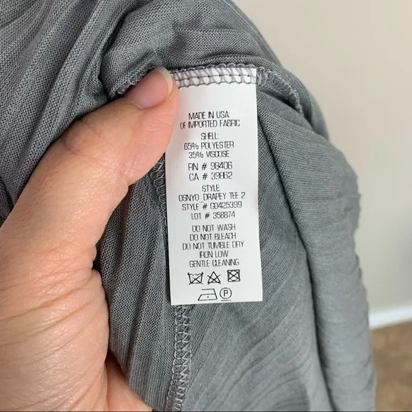 Theory Osnyo Drapey Tee Pleated Maxi Skirt New Grey Melange Size S Made In USA - Picture 4 of 5